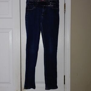 Girls Arizona dark wash adjustable skinny jeans   Sz 16